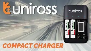 Compact charger | for AA,AAA & 9V rechargeable batteries | 5 safety features