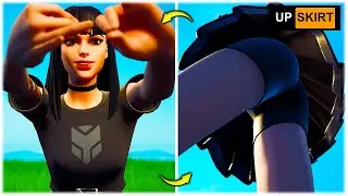 FORTNITE *UPSKIRT* CAM: THICC 'CHARLOTTE' SKIN SHOWCASED IN REPLAY MODE WITH RARE EMOTES 😍❤️