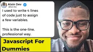 Stop Assigning JavaScript Variables Like This