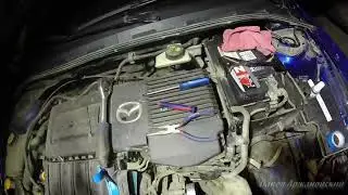 Чистка дросселя и ДМРВ мазда 3