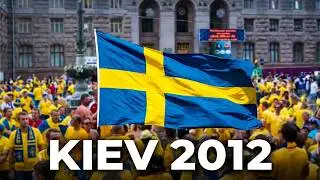 Swedish fans in Kiev before the game vs England, 15th June 2012