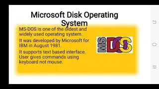DOS and Windows operating system