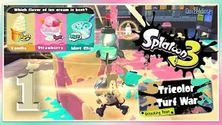 Splatoon 3 Ice Cream Splatfest Tricolor Attacking Team Victory Battles #1