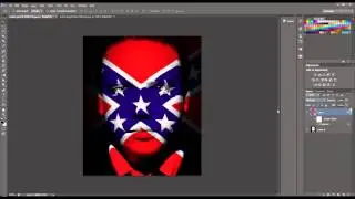 Photoshop Tutorial Blending a Flag on a Face