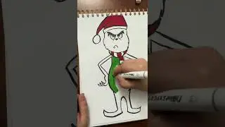 Grinch cartoon character #grinchcartooncharacter #grinch #drawing #justdrawing #cartoon  #shorts