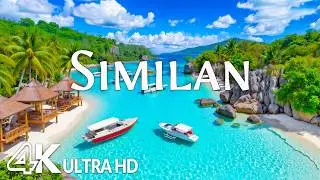 Similan Islands 4K – Crystal Blue Sea, Granite Rocks & Pristine Tropical Beaches | Relaxing Music
