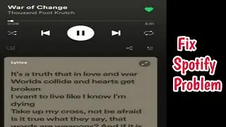 Fix Spotify lyrics share button not showing Problem | Spotify Fix lyrics share button not showing