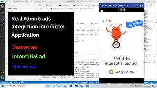 How to Integrate AdMob Ads in existing flutter app | Banner, Interstitial, Native ad Integration