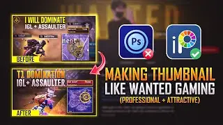 How To Make Thumbnail Like Wanted Gaming / IBIS PAINT X Android Tutorial