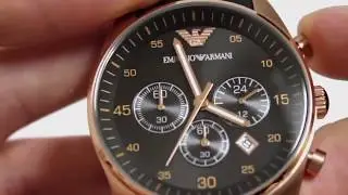 Наручные мужские часы Emporio Armani (качественная реплика). Видеообзор часов Эмпорио Армани