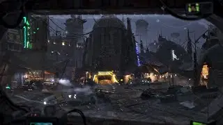 Mandalorian Inspired Ambience | With Wind & Rain Sounds For Sleeping Or Relaxing | 4K