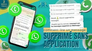 Comment lire un MESSAGE SUPPRIMÉ sur WHATSAPP sans application. #whatsapp #message #tutorielle