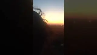 Вечерний вид на закате