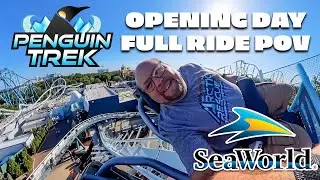 Penguin Trek - Seaworld’s Newest Roller Coaster 2024!!!