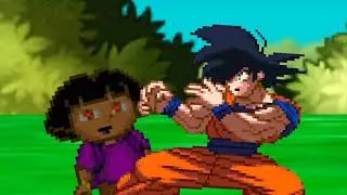 GOKU vs DORA! (Dragon Ball Super vs Dora The Explorer) Sprite Animation