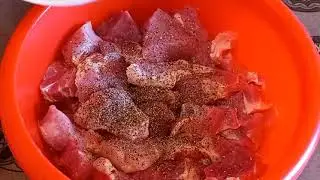 Вымоченный в минеральной воде шашлык!!!