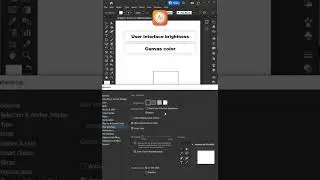How to change Adobe Illustrator user interface change and canvas color 