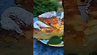 Яблочный пирог почти без муки! #рецепт#пирог