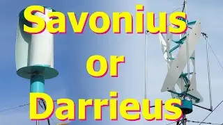 Savonius vs Darrieus VAWT details
