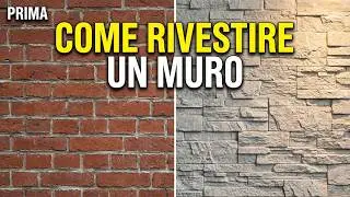 Come RIVESTIRE un MURO ​​con finta pietra Rivestimento muro pietra ricostruita Come rivestire muro I