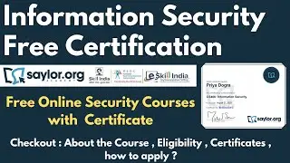 Information Security Course with Certificate | Network Security Free Certification - Saylor Academy