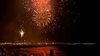 Happy New Year At Beach.