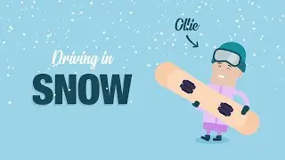 Animated explainer road safety video Victoria - Driving in Snow