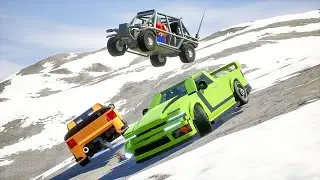 Cars Downhill Crashes - Brick Rigs