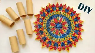see what I did with beads and toilet paper rolls🧻| home decor ideas
