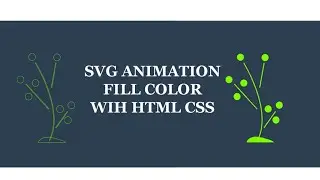 SVG Animation with html css || Fill svg color with animation