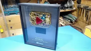A unique GOLD-plated YouTube button with your own hands!!!