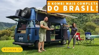 Tour of the most complete VW Bus in Brazil! Caminho pelo Mundo.