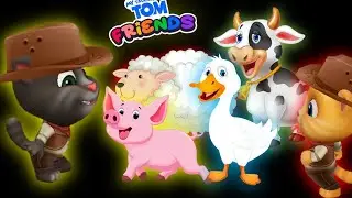 Old MacDonald~🐄🐑Kids Nursery Rhymes with my Talking Tom friends- kids song