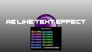 AE LİKE TEXT EFFECT || Alight Motion || Bruce