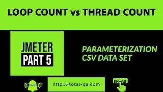 #5 How to Paramterize Tests in JMETER | Loop Count vs Thread Count |  COVID 19 RESTAPI