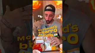 Mc Donalds na Índia é BIZARRO! 🇮🇳🥵 #india #mcdonalds #comidaindiana #brasileirospelomundo