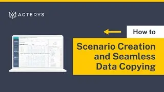 Retail Financial Planning | Scenario Creation & Seamless Data Copying | Acterys Use Case