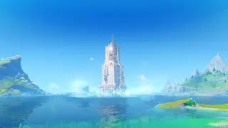 Gestalt Tower Diving in the Sea Cutscene | Genshin Impact