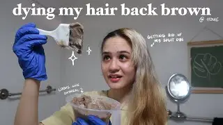 dying my hair back brown at home