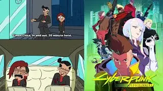 Rick and Morty watched Cyberpunk: Edgerunners/Рик и Морти смотрели Cyberpunk: Edgerunners
