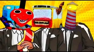 Thomas Train Vs Bus Eater Vs Lighthouse- Coffin Dance Meme Cover