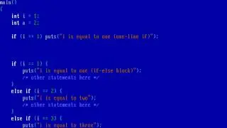 Writing FreeDOS programs in C (flow control)
