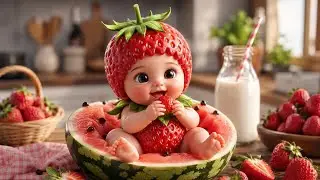 Tiny Fruit Babies Doing the Cutest Things! 🥹🍉 | AI Satisfying Animation
