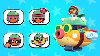 Hank All Animated Pins with Voice Lines | 2023 | Brawl Stars