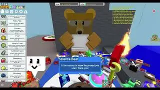 Bee Swarm Simulator - Giving Science Bear A Present Beesmas 2024
