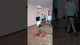 Стойка на руках от Лизы #workout #streetlifting #streetworkout
