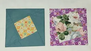 Patchwork for beginners. Double-sided block 