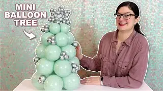 Mini Balloon Christmas Tree Centerpiece