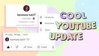 youtube new update  ( pretty cool ) 2022