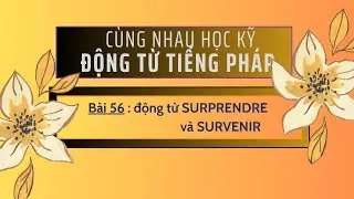 Cùng nhau học kỹ động từ tiếng Pháp - Bài 56 : động từ SURPRENDRE và SURVENIR